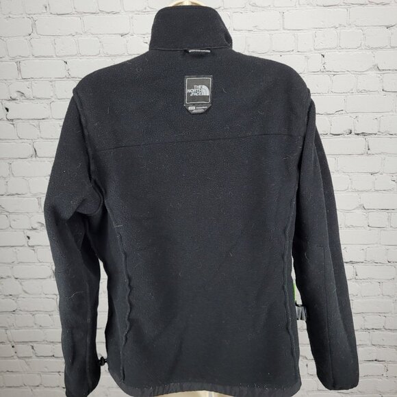 The North Face Black Polartec Fleece Nylon Full Zip Mock Neck Jacket Medium M - Picture 6 of 16